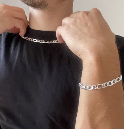 Chaîne Maille Figaro en Argent 925